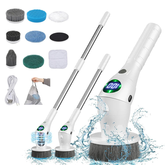 Electric Cleaning Brush with 8 Attachments